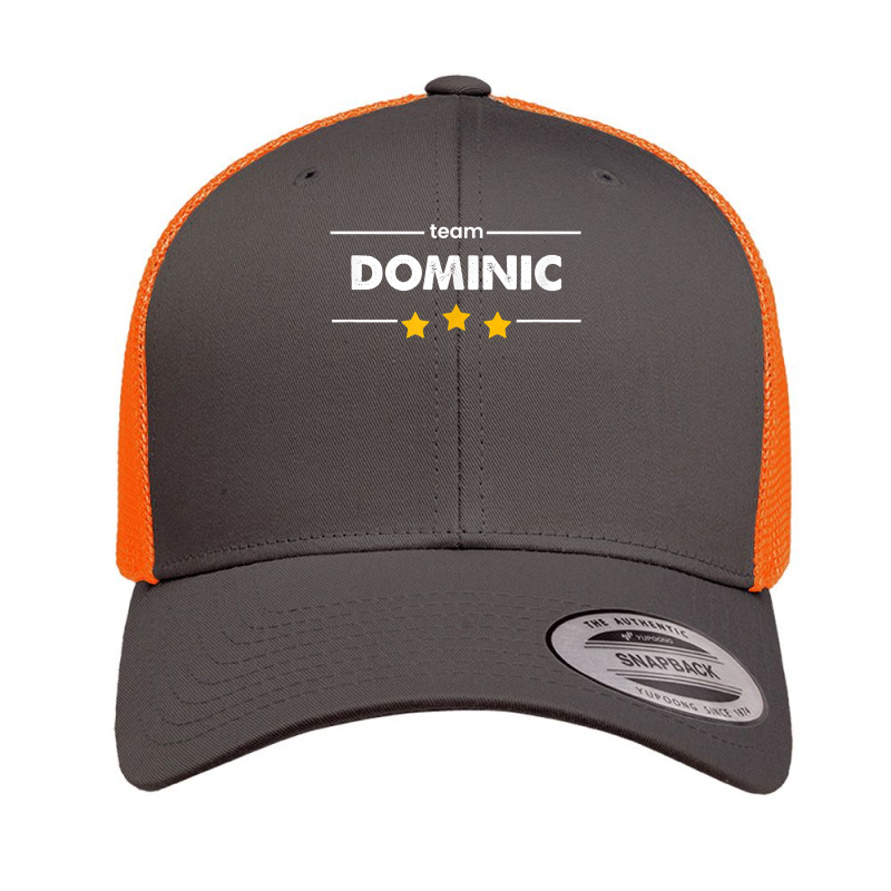 Family Name Surname Or First Name  Team Dominic T Shirt Retro Trucker Cap by cm-arts | Artistshot