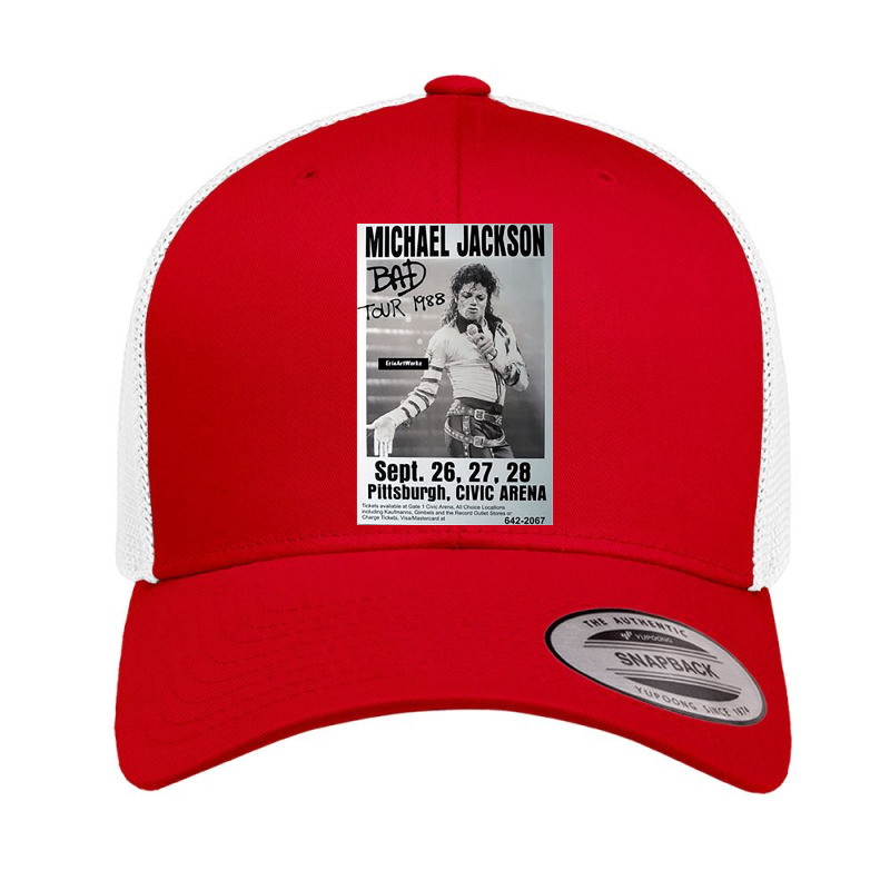 Black And White Michael Retro Trucker Cap by cm-arts | Artistshot