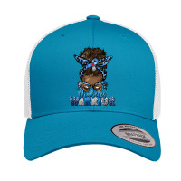 Diabetes Warrior Afro Messy Bun Retro Trucker Cap | Artistshot