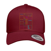 Dungeons Character Sheet Fantasy Rpg Gamer Retro Trucker Cap | Artistshot