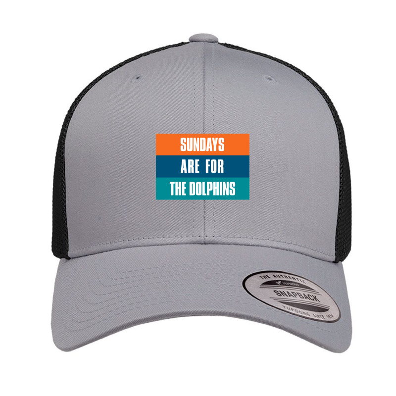 Sundays Are For The Dolphins Miami Footbal Retro Trucker Cap | Artistshot