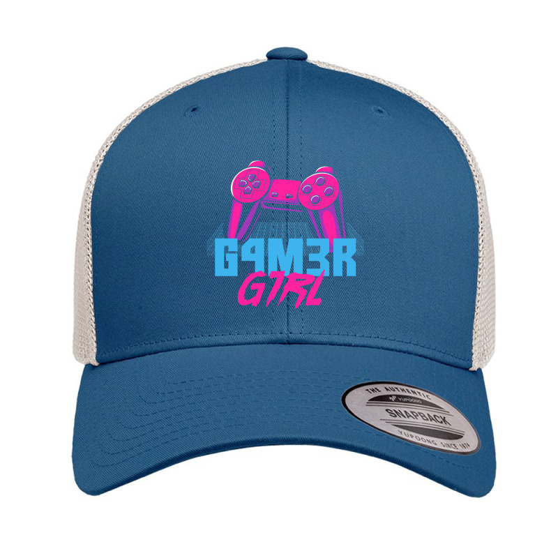 Retro Gamer Girl Vaporwave Leet Leetspeak Gifts Retro Trucker Cap by FRANCISMATANZA | Artistshot