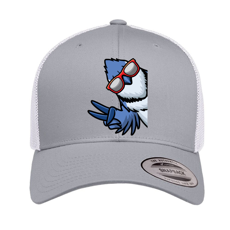 Bird Lover T- Shirt Blue Jay Bird Cyanocitta Cristata T- Shirt (1) Retro Trucker Cap by boilinggyrus | Artistshot