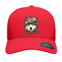 Golden Retriever Military Soldier Veterans Day Pet Dog Lover Seamless Cap | Artistshot