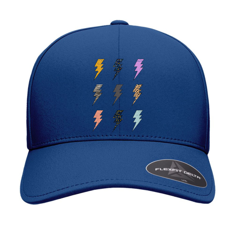 Retro Lightning Bolt T Shirt Seamless Cap by cm-arts | Artistshot