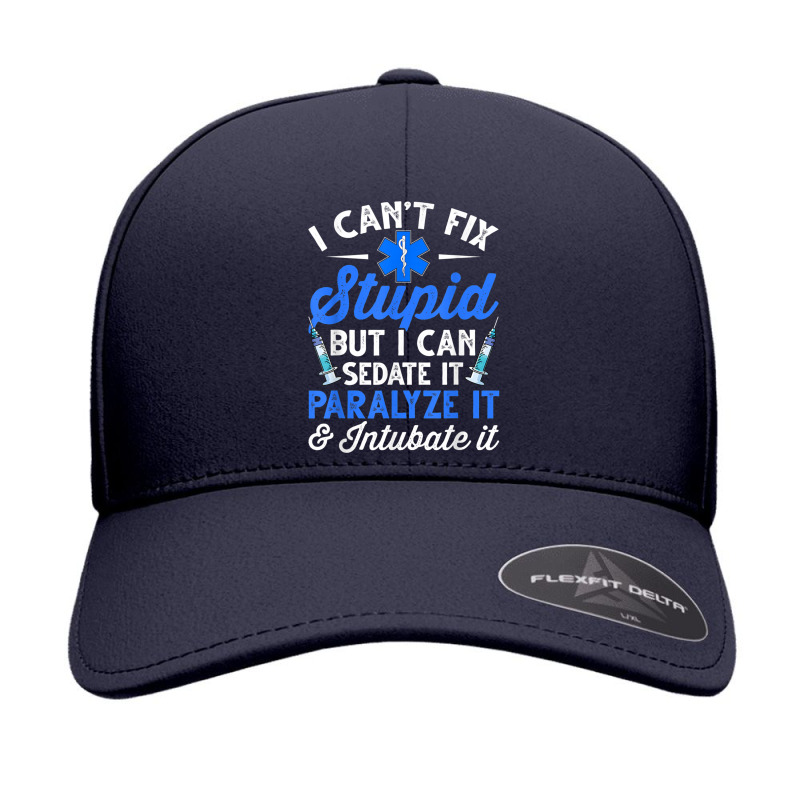 Paramedic Emt Can Sedate And Paralyze Stupid Funny Ems T Shirt Seamless Cap by cm-arts | Artistshot