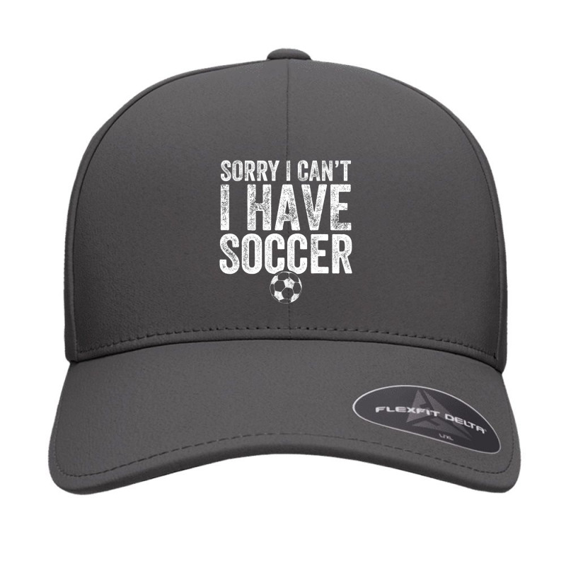 Sorry I Can't I Have Soccer Soccer Player Seamless Cap by Kemriban527 | Artistshot