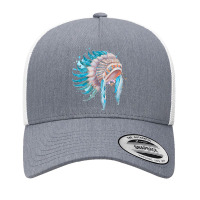 Native Indian Chief, Native Indian Chief Art, Native Indian Chief Pain Yupoong Trucker Cap | Artistshot