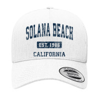 Solana Beach California Ca Vintage Athletic Sports Design Yupoong Trucker Cap | Artistshot