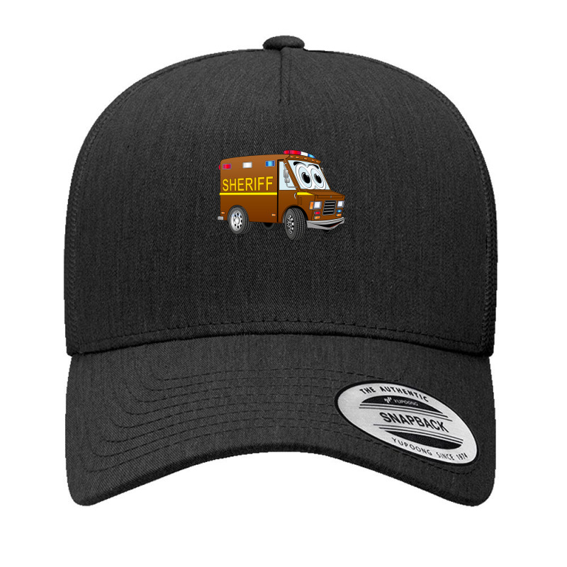 Sheriff Mini Van Cartoon Yupoong Trucker Cap by RobinIntorcia | Artistshot