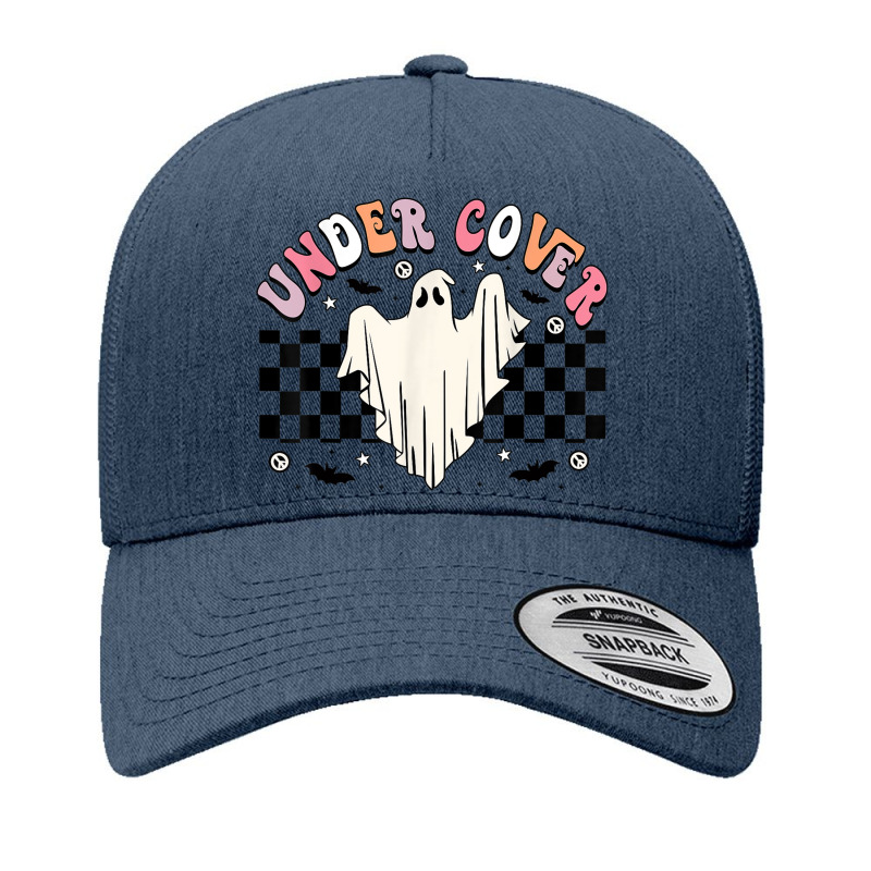 Under Cover Retro Hippie Funny Halloween Costume Cute Ghost Yupoong Trucker Cap by Sombre | Artistshot