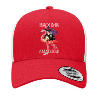 Brooms Are For Amateurs Funny Witch Riding Flamingo T Shirt Yupoong Trucker Cap | Artistshot