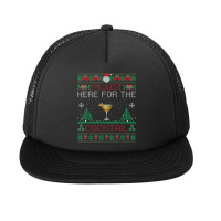 Sidecar Cocktail Christmas Sweater Sidecar Ugly Xmas Foam Snapback Hat | Artistshot