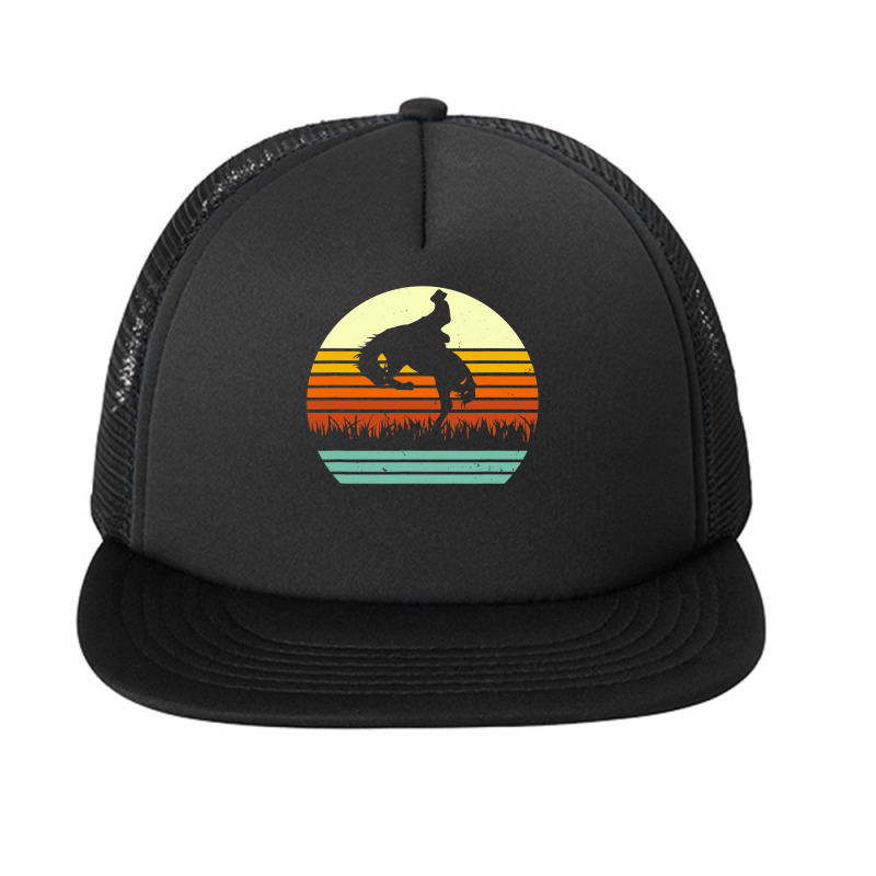 Rodeo Bucking Bronco Horse Retro Style Foam Snapback hat by cm-arts | Artistshot