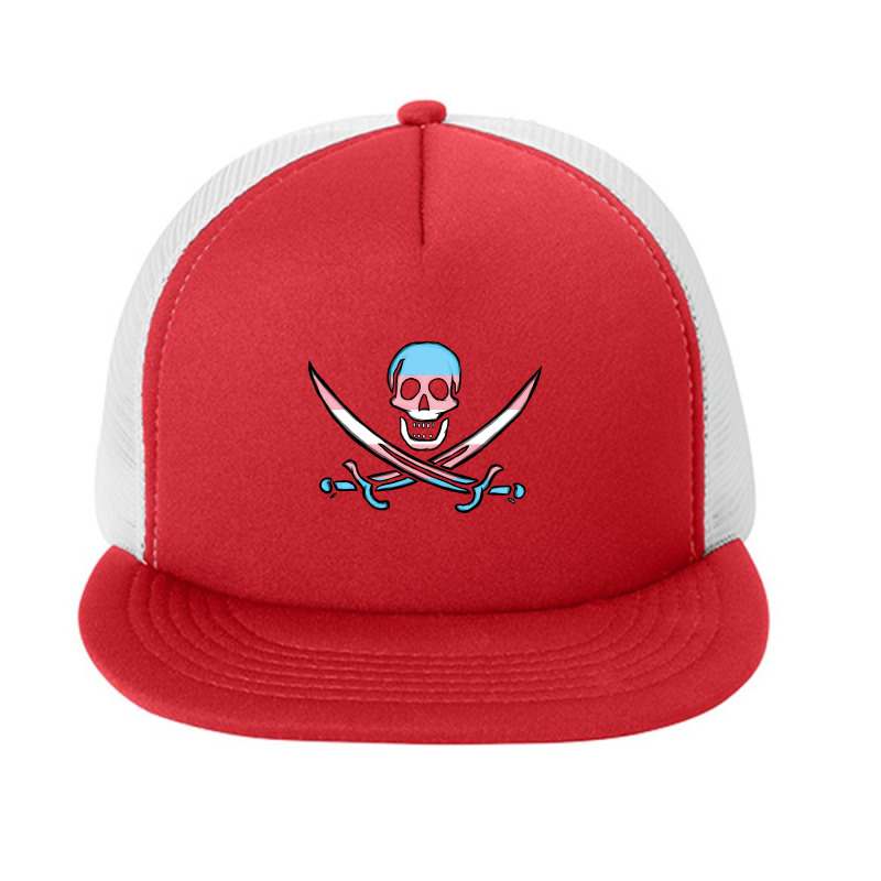 Transgender Pirate Pride Foam Snapback Hat | Artistshot