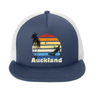 Auckland New Zealand Kitesurfing Kitesurfer Beach Foam Snapback Hat | Artistshot