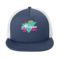 Malibu California Retro 1970's Design Foam Snapback Hat | Artistshot