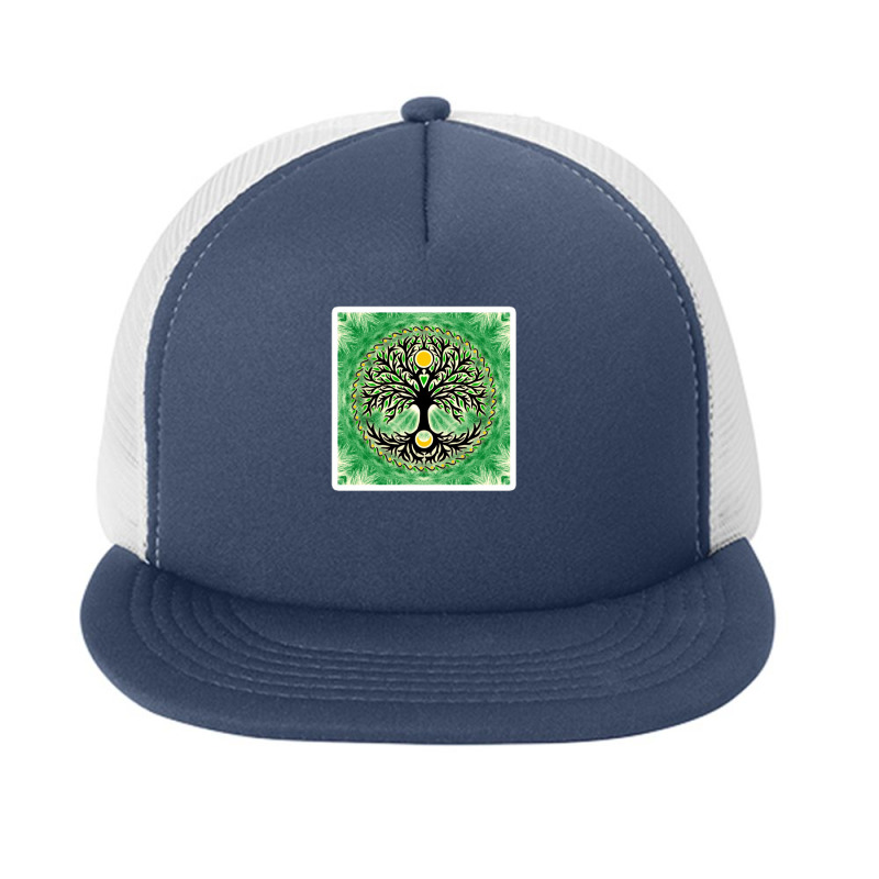 Sacred Geometry Metatrons Cube With Platonic Solids 38926410 Foam Snapback hat by riska_art | Artistshot