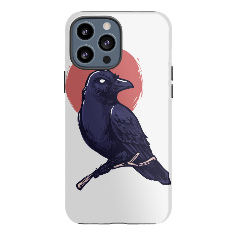 Crow, Bird, Birds, Black, Moon, Animal, Animals Iphone 13 Pro Max Case | Artistshot