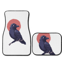 Crow, Bird, Birds, Black, Moon, Animal, Animals Full Set Car Mats | Artistshot