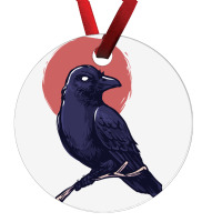 Crow, Bird, Birds, Black, Moon, Animal, Animals Ornament | Artistshot