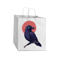 Crow, Bird, Birds, Black, Moon, Animal, Animals Take Out Paper Bag - 14 X 10 X 15 1/2 | Artistshot