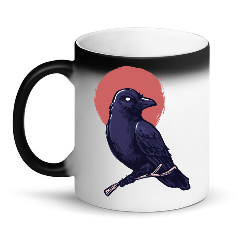 Crow, Bird, Birds, Black, Moon, Animal, Animals Magic Mug | Artistshot