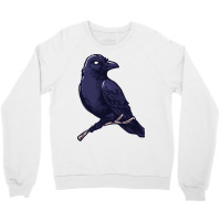 Crow, Bird, Birds, Black, Moon, Animal, Animals Crewneck Sweatshirt | Artistshot