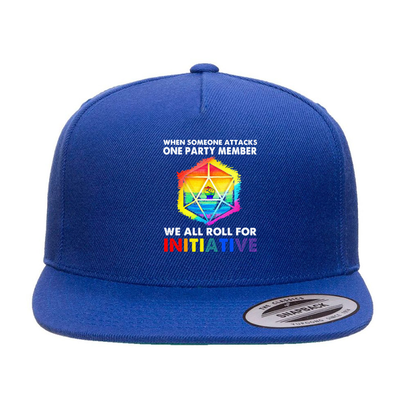 Lgbt Pride Rainbow We All Roll For Initiative Lgbt 396 Gay Lgbtq 5 panel snapback cap by peafowl | Artistshot