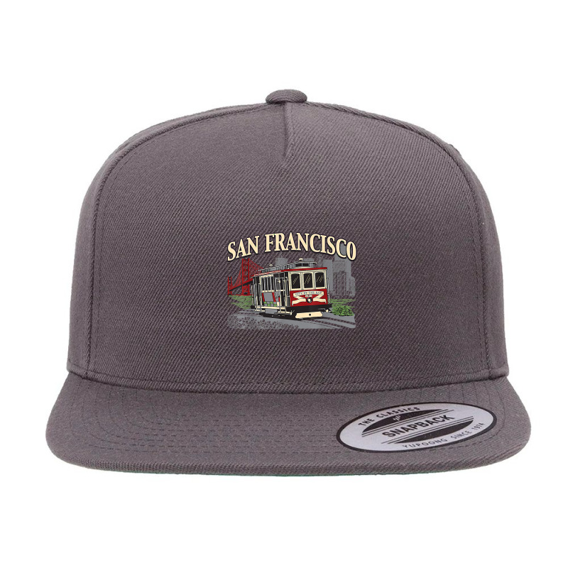 San Francisco Golden Gate Tshirt California Republic T-shirt 5 panel snapback cap by cm-arts | Artistshot