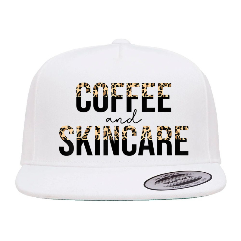 Coffee And Skincare Leopard Esthetician Skincare 5 Panel Snapback Cap | Artistshot