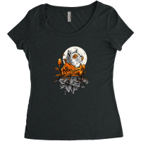 Space Cat Women's Triblend Scoop T-shirt | Artistshot