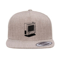 Retro Space Heater Print T Shirt 5 Panel Snapback Cap | Artistshot