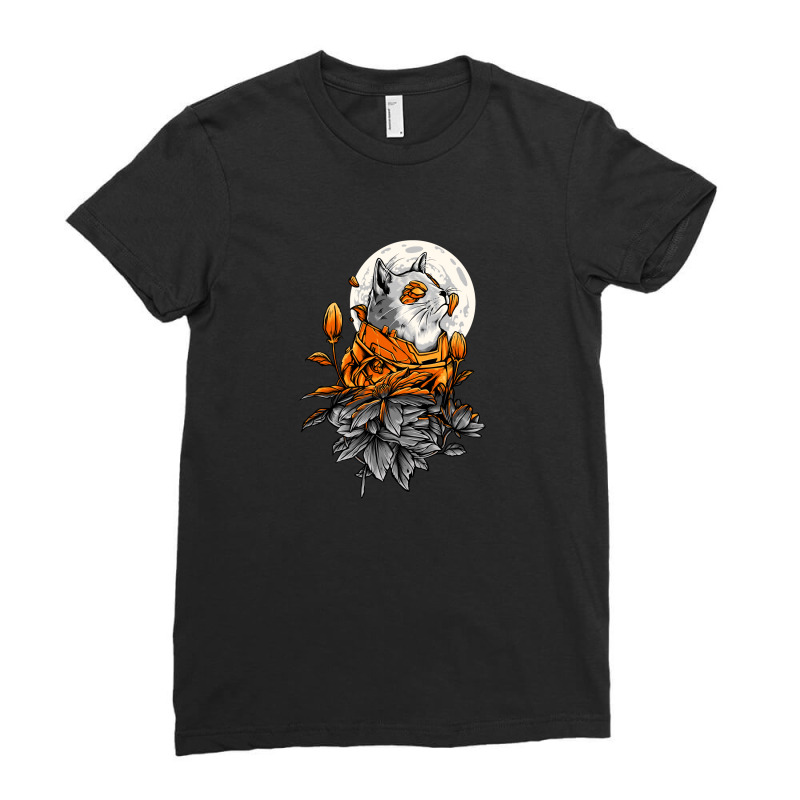 Space Cat Ladies Fitted T-Shirt by Disgus_Thing | Artistshot