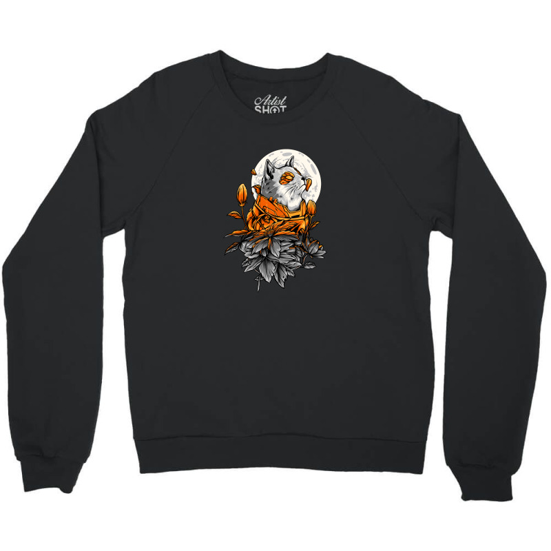 Space Cat Crewneck Sweatshirt by Disgus_Thing | Artistshot