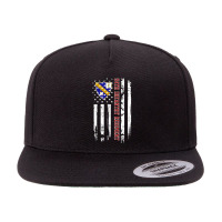 54th Infantry Regiment Veteran Usa Flag Veterans Day Xmas Long Sleeve 5 Panel Snapback Cap | Artistshot