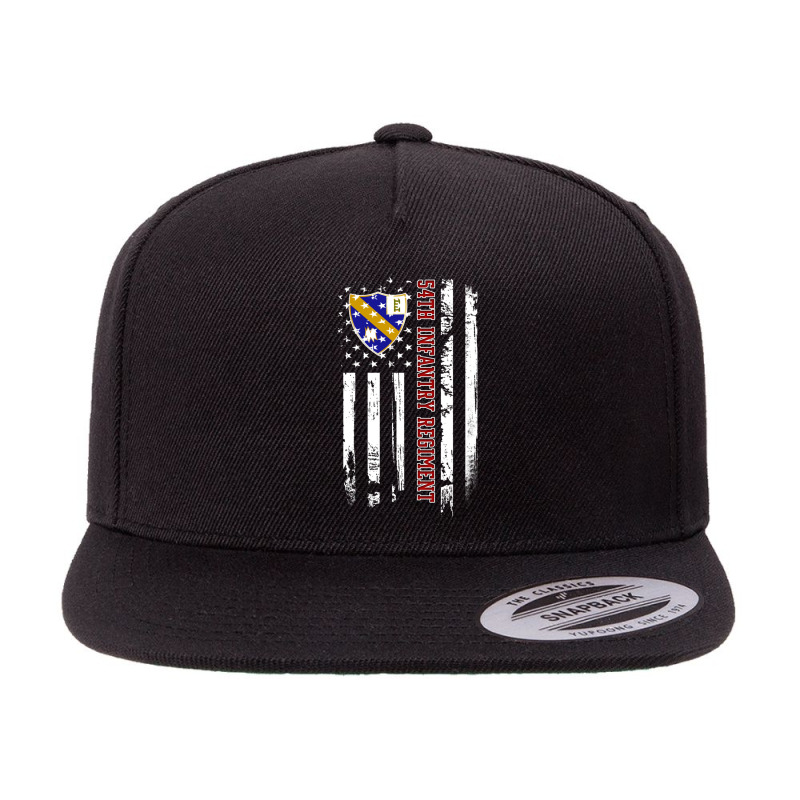 54th Infantry Regiment Veteran Usa Flag Veterans Day Xmas Long Sleeve 5 panel snapback cap by cm-arts | Artistshot