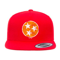 Tennessee Shirt State Flag Orange & White Vintage Est. 1796 5 Panel Snapback Cap | Artistshot