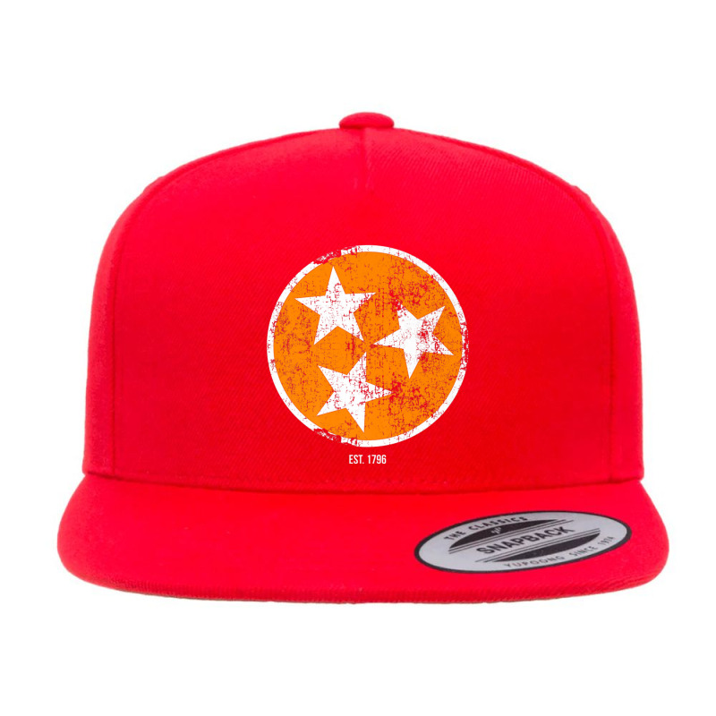 Tennessee Shirt State Flag Orange & White Vintage Est. 1796 5 panel snapback cap by cm-arts | Artistshot