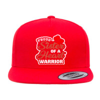 Woman Injury Mother Girl Patient Heart Warrior Chd Awareness 5 Panel Snapback Cap | Artistshot