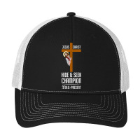 Funny Jesus Christ Hide & Seek Champion Atheism Pa Trucker Cap | Artistshot