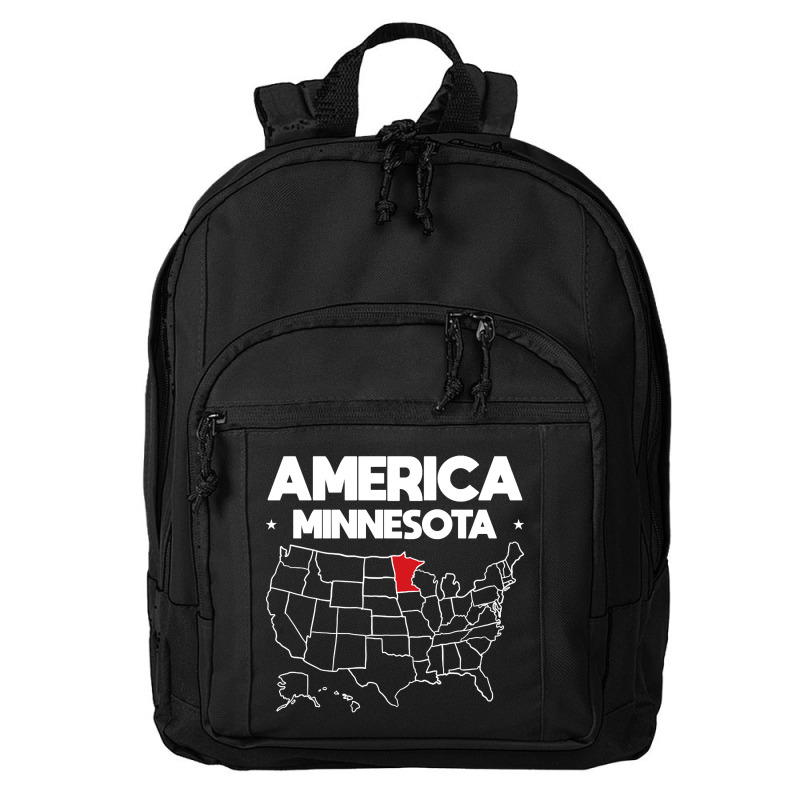 Usa Minnesota, Usa Minnesota Vintage, Usa Minnesota Art, Usa Minnesota Basic Backpack | Artistshot