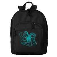 Octopus Cool Vintage Marine Biologist Ocean Sea Life 2 Basic Backpack | Artistshot