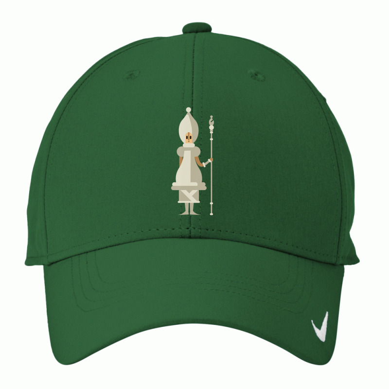 Chess Pieces White Bishop Children Board Game Set Nike Dri-fit Cap | Artistshot