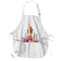 Statue Of Liberty, Usa Medium-length Apron | Artistshot