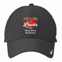 Just A Girl Who Loves Her Rhode Island Red Chicken Nike Dri-fit Cap | Artistshot