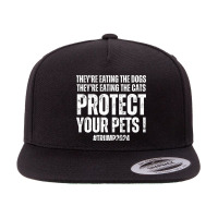 Protect Your Pets Trump 2024 5 Panel Snapback Cap | Artistshot