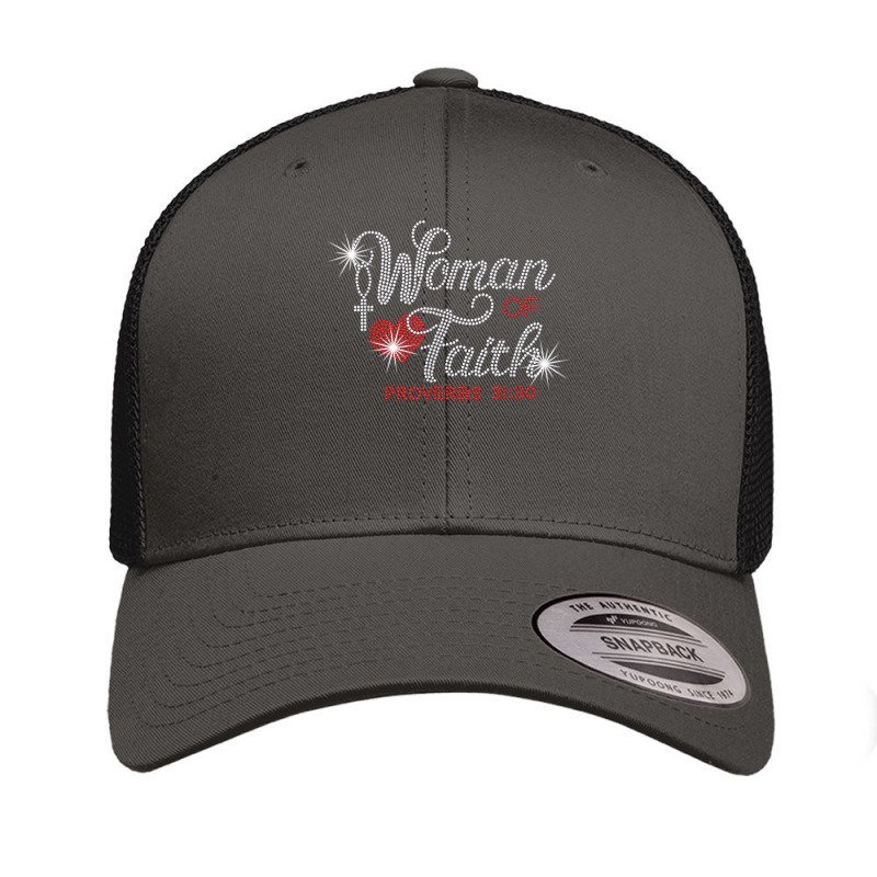 Woman Of Faith Bling Rhinestone Funny Christian Birthday T Shirt Retro Trucker Cap by cm-arts | Artistshot