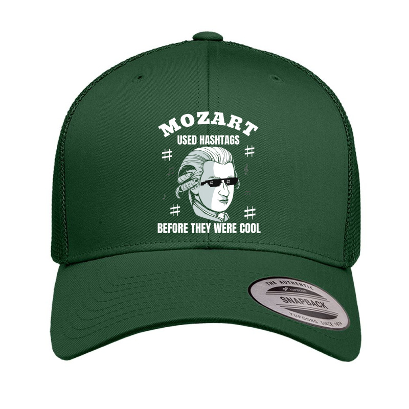 Composer Wolfgang Amadeus Mozart Used Hashtags Retro Trucker Cap by cm-arts | Artistshot