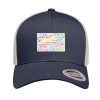 Malayalam Word Cloud Retro Trucker Cap | Artistshot